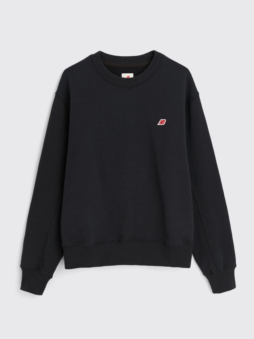 cotton logo-patch sweatshirt - 1