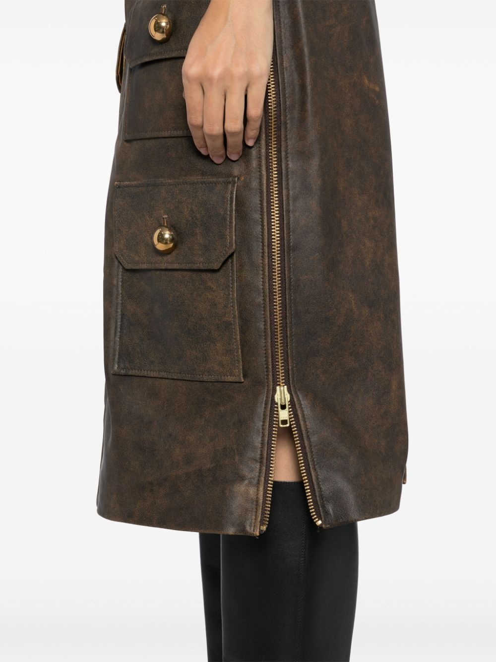 leather skirt - 5