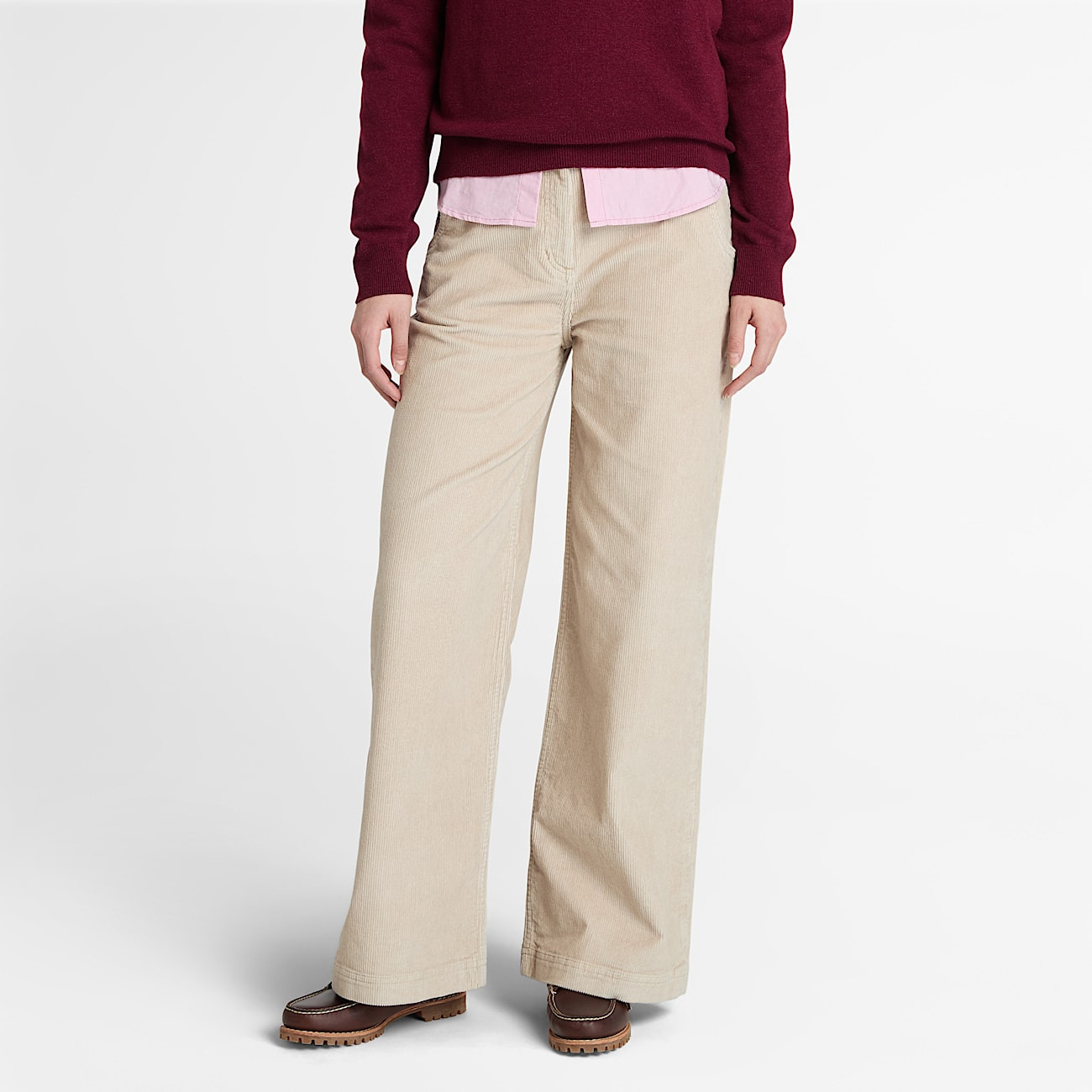 Women's Washed Corduroy Wide-Leg Pant - 2