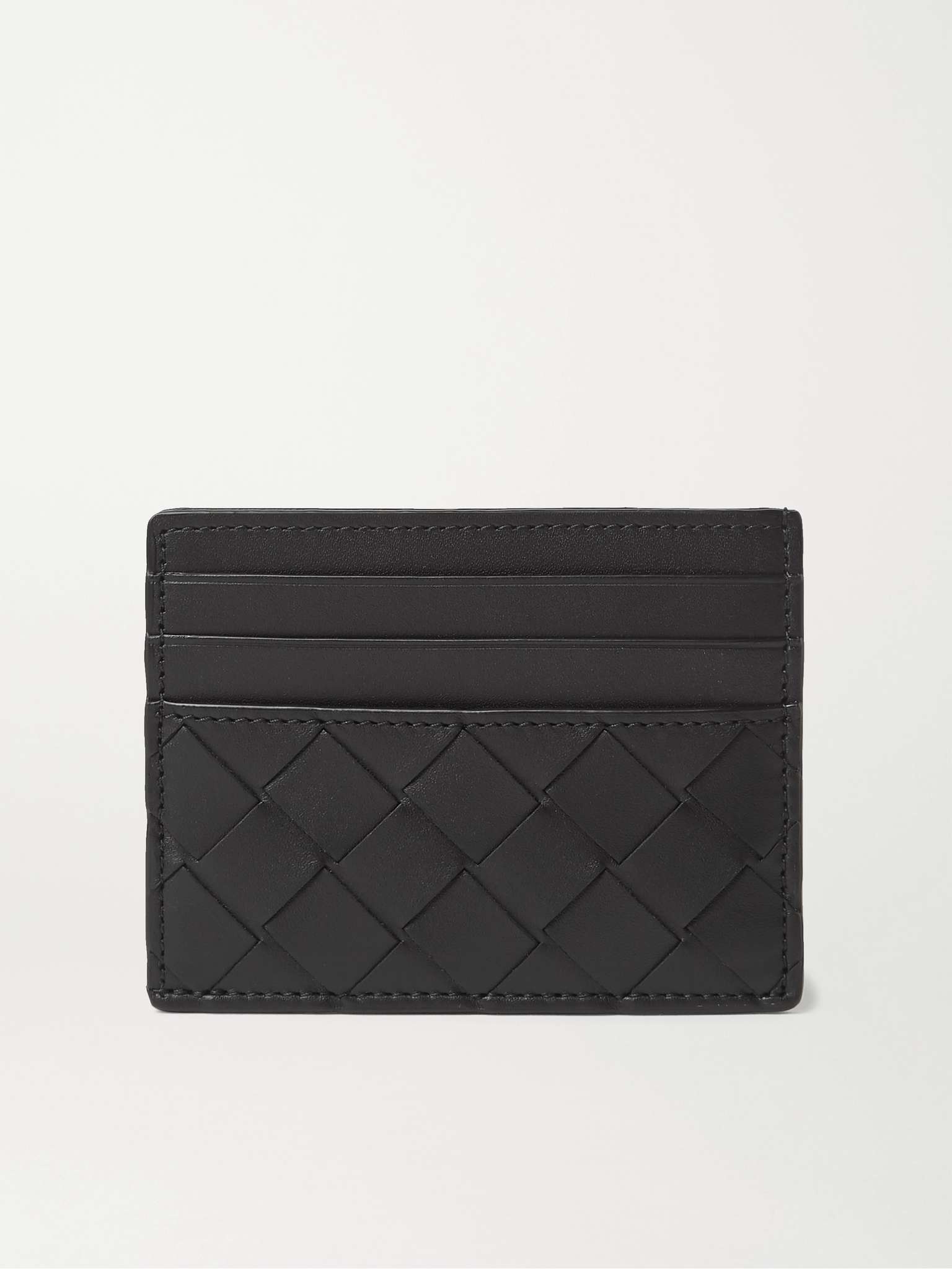 Intrecciato Leather Cardholder - 1