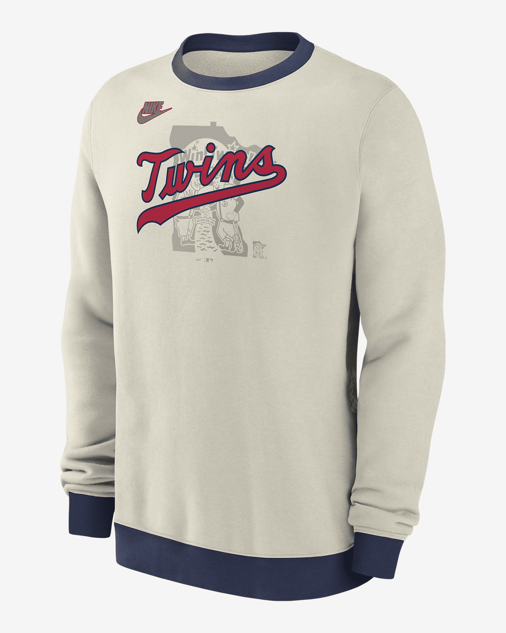 Minnesota Twins Cooperstown Nike Men's MLB Pullover Crew - 1
