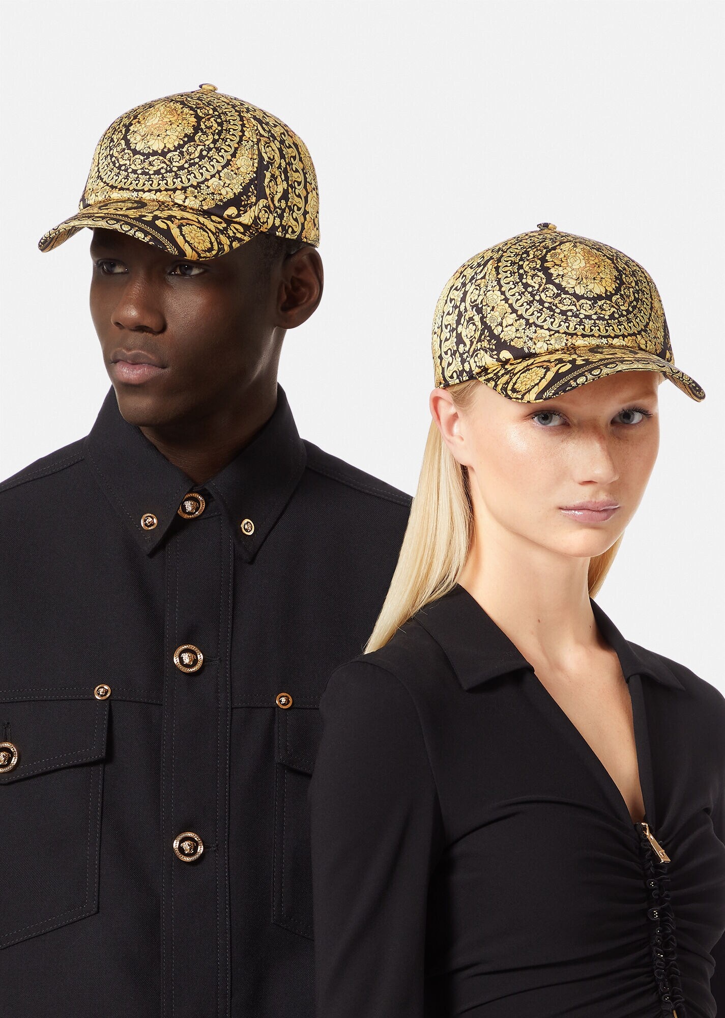 Barocco Print Logo Cap - 4