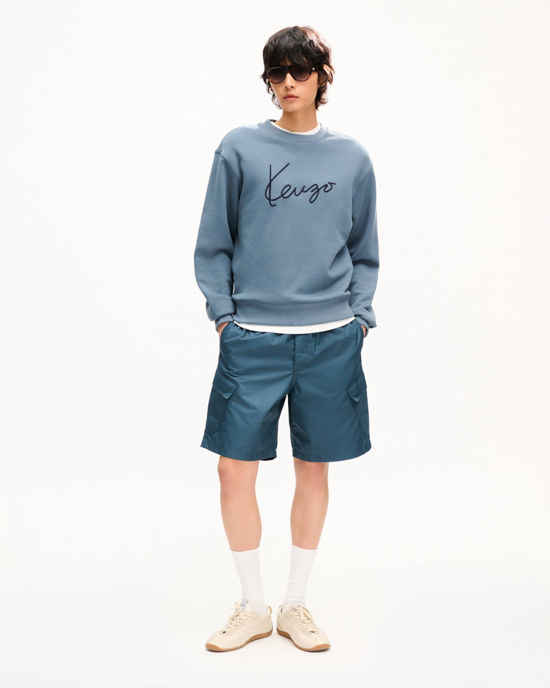 KENZO 'KENZO Signature' embroidered sweatshirt in cotton outlook