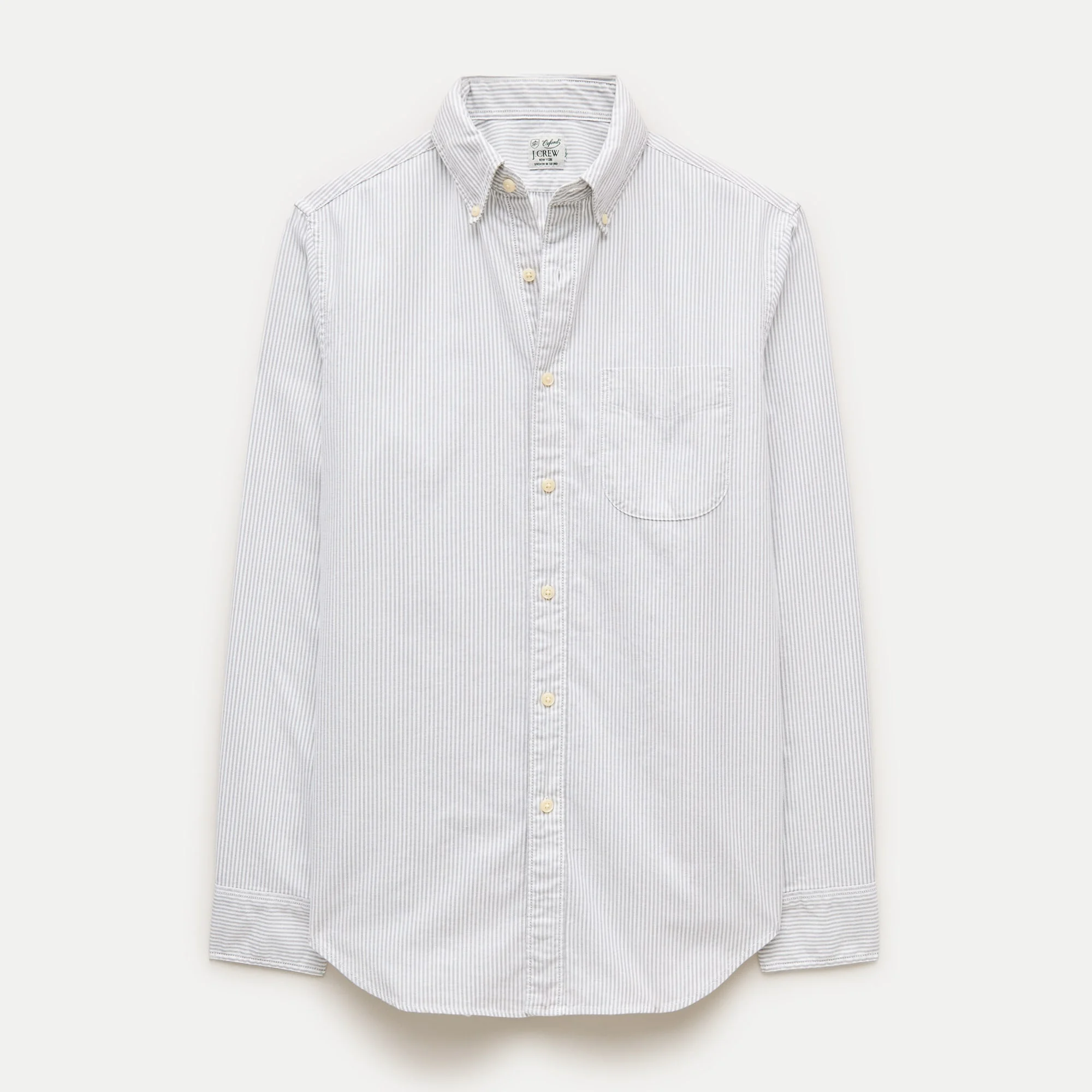 Broken-in organic cotton oxford shirt - 1