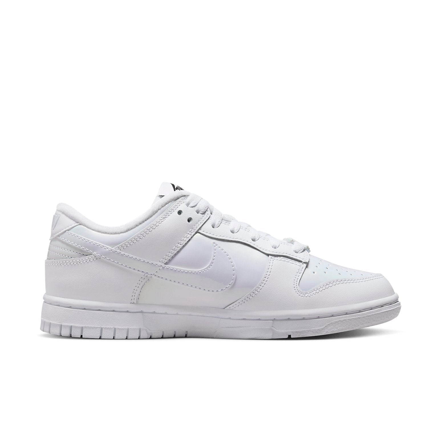 (WMNS) Nike Dunk Low 'Just Do It - White Iridescent' FD8683-100 - 2