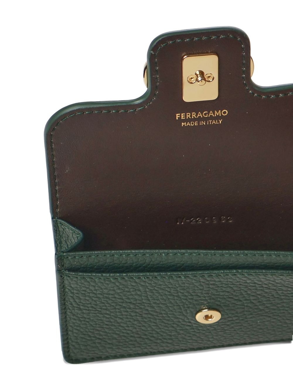 Gancini-buckle leather wallet - 4