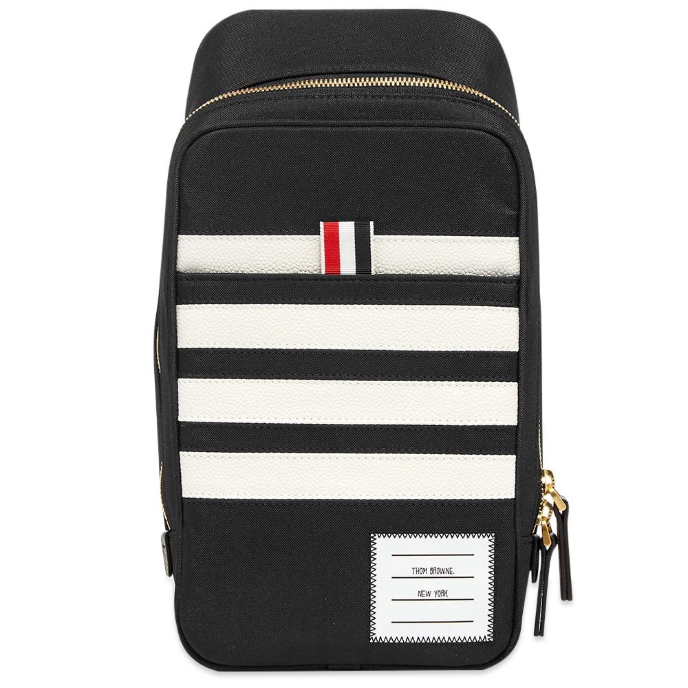 Thom Browne Four Bar Stripe Nylon Cross Body Bag - 1