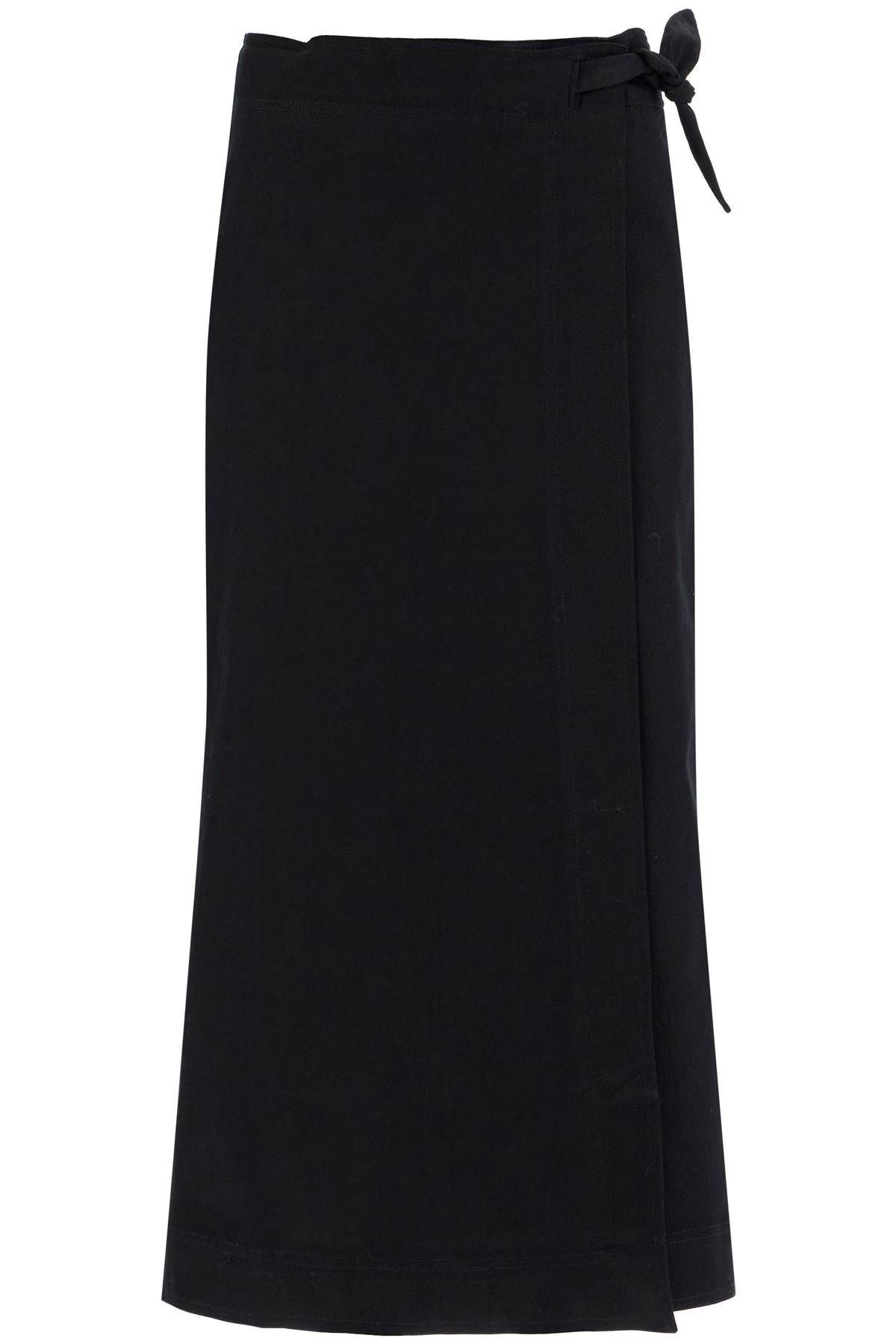 LONG WRAP SKIRT WITH POCKETS - 1