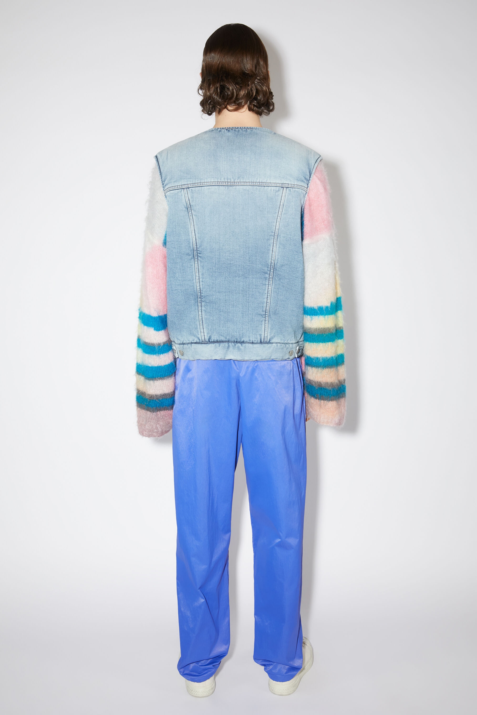Denim padded vest - Light blue - 3