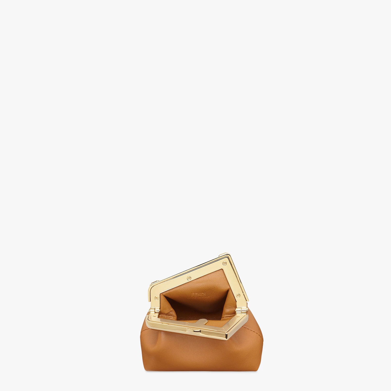 Brown nappa leather charm - 4
