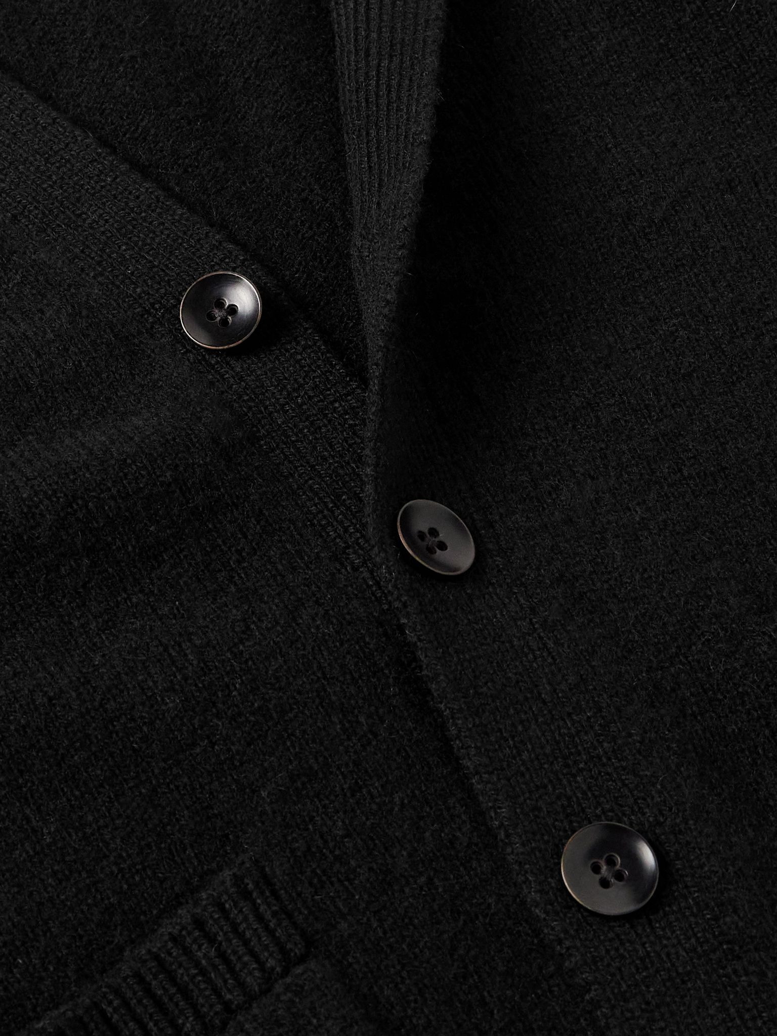 Cashmere Cardigan Black - 4