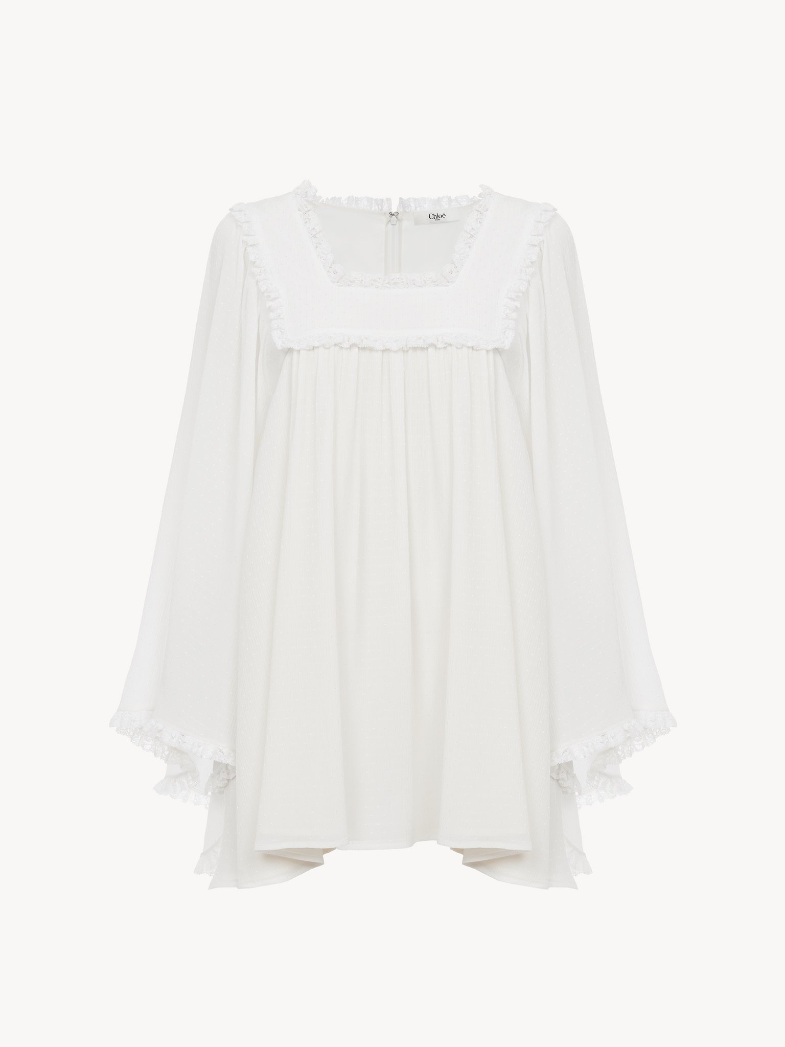 FLUID MINI DRESS IN SILK CRÊPON - 2