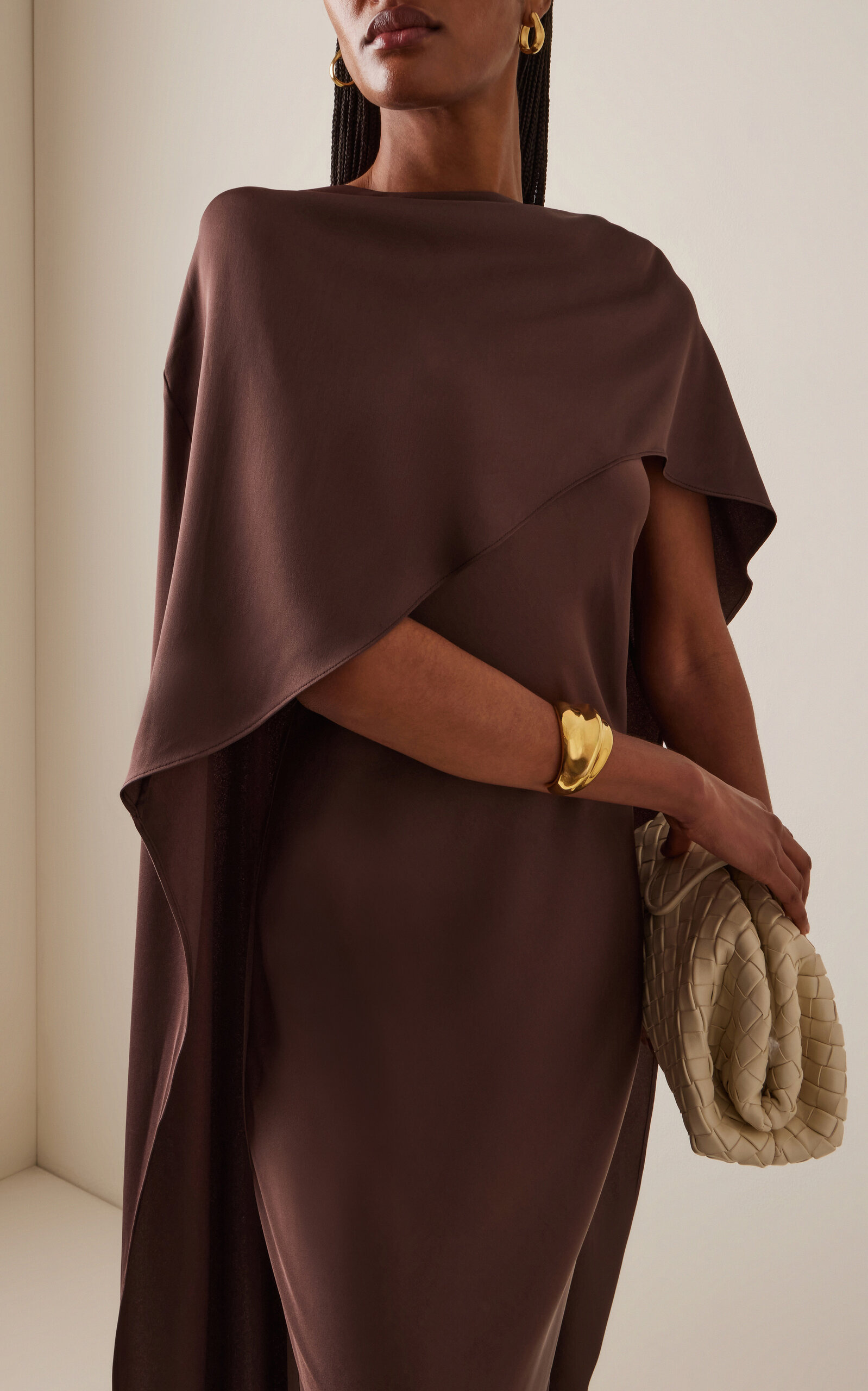 Izel Cape Gown brown - 3