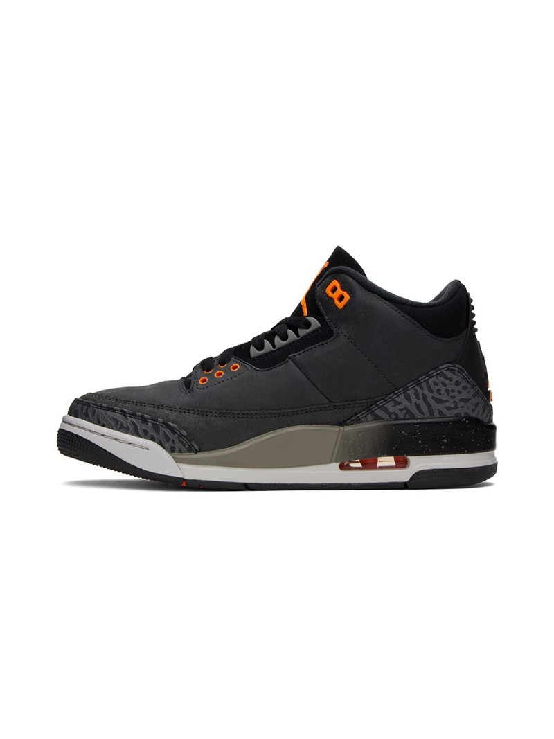 Jordan Black Air Jordan 3 Retro Sneakers outlook