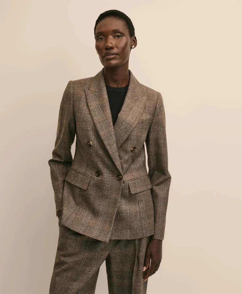 Wool Plaid Jacket - 1