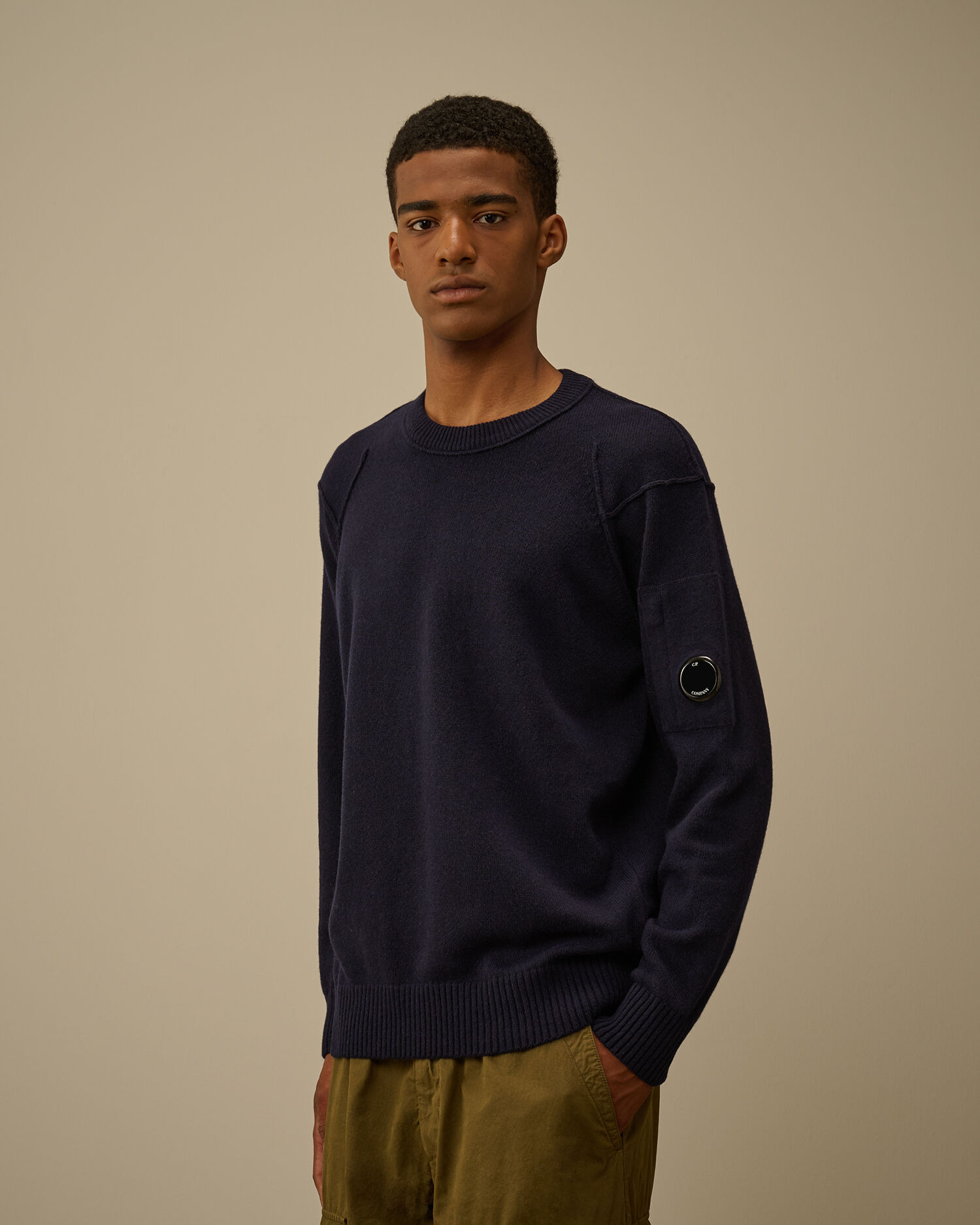 Lambswool GRS Crewneck Lens Sweater - 3