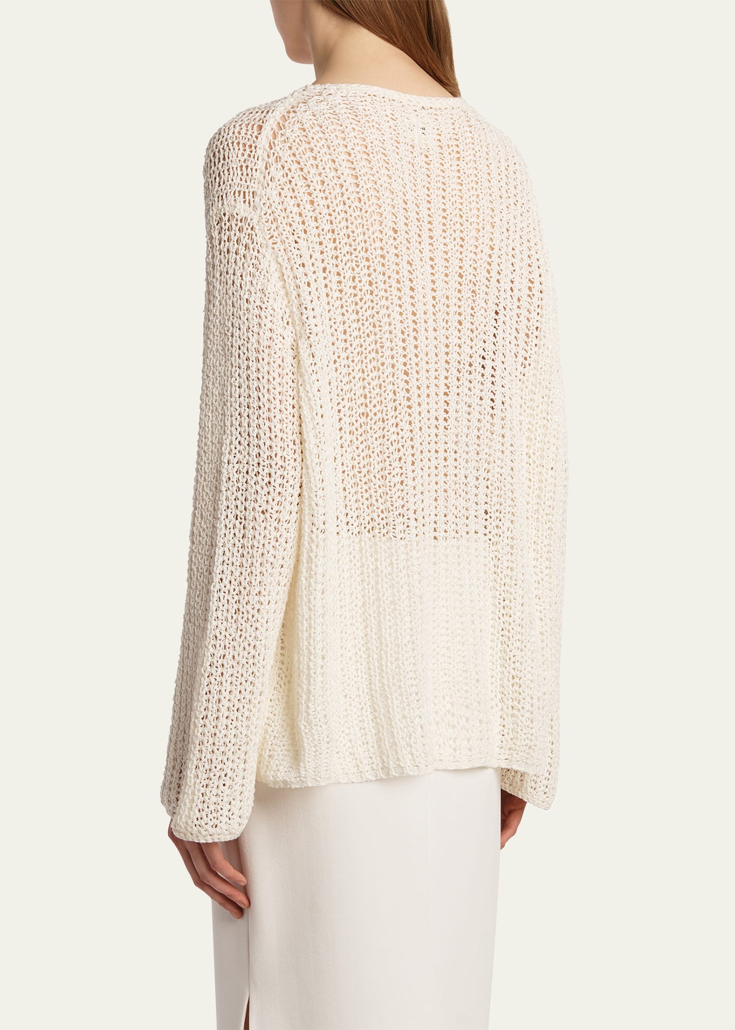Elowen Cotton Open-Knit Sweater - 3