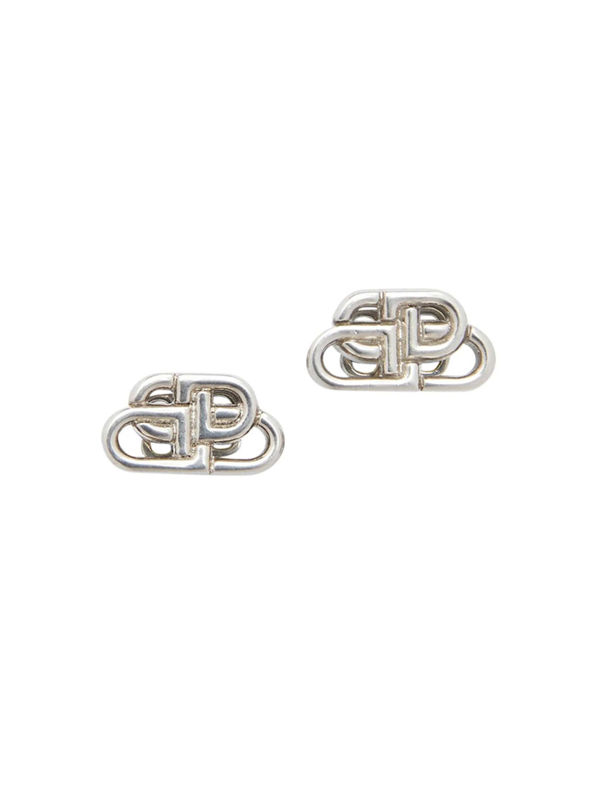 Men's BB XS Stud Earrings - Silver - 1