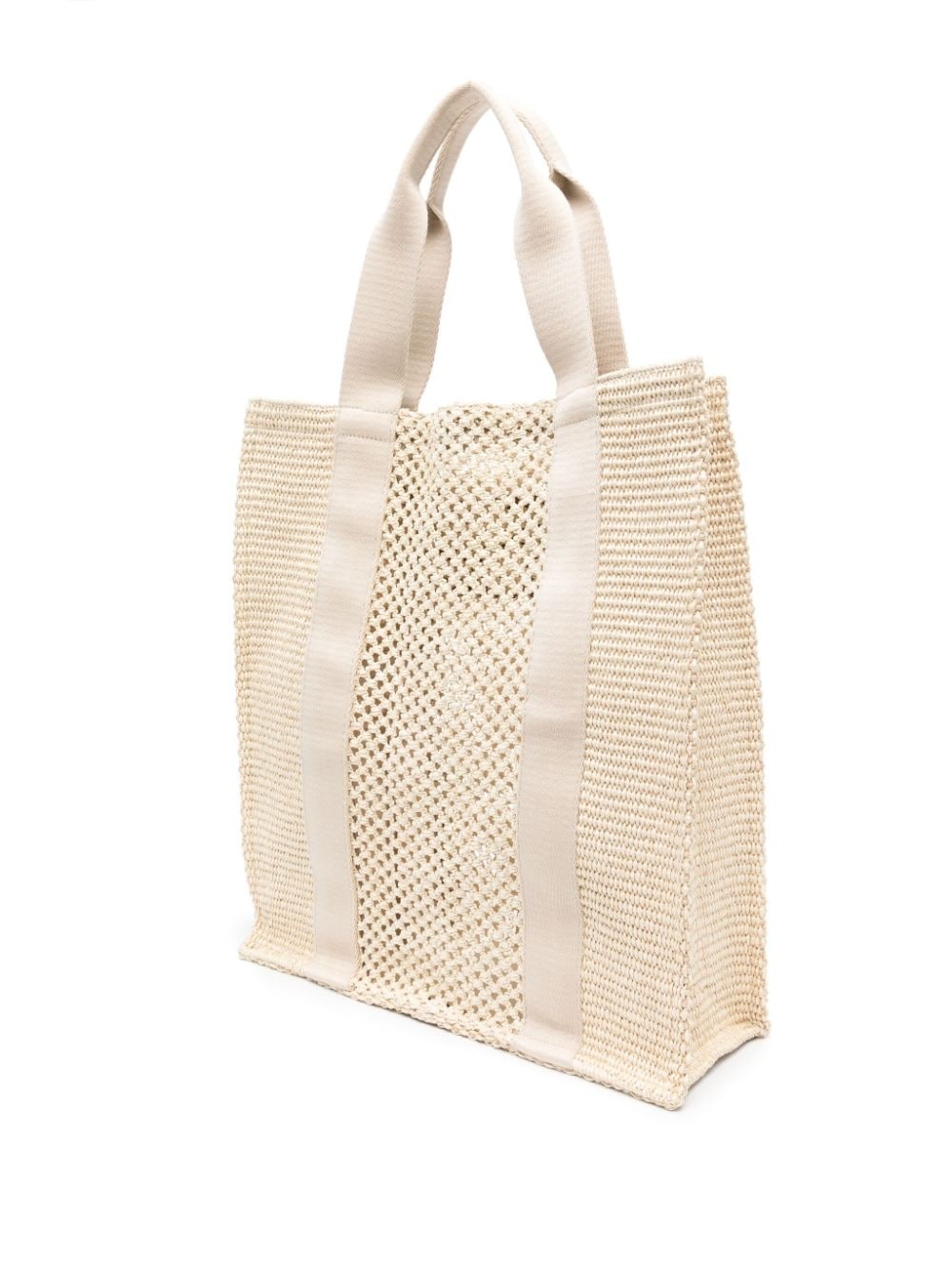 raffia tote bag - 3