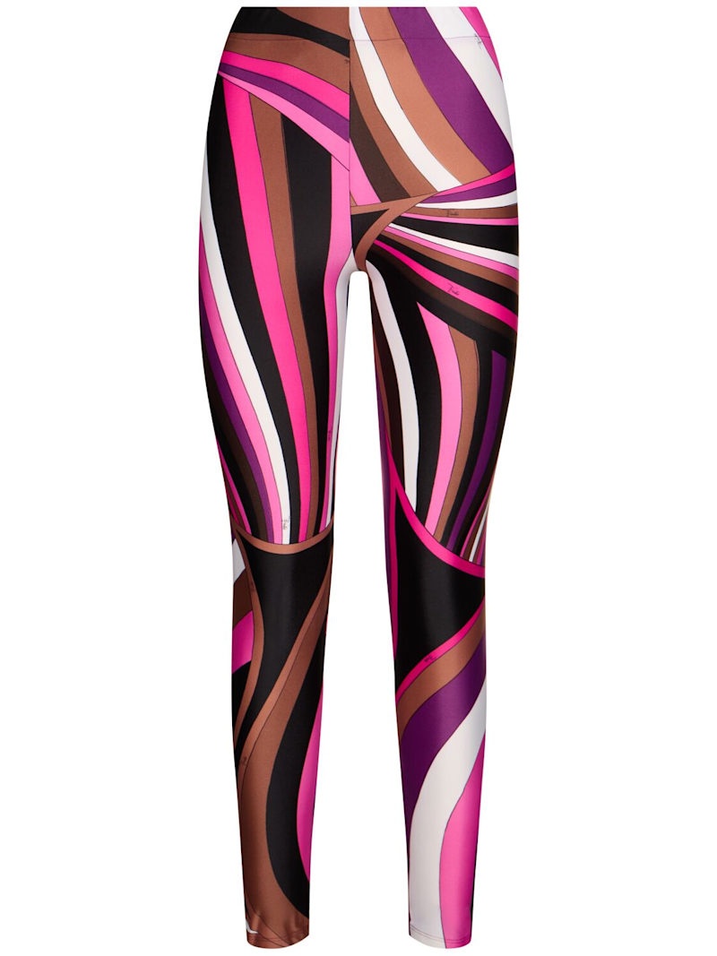 Printed lycra leggings - 1