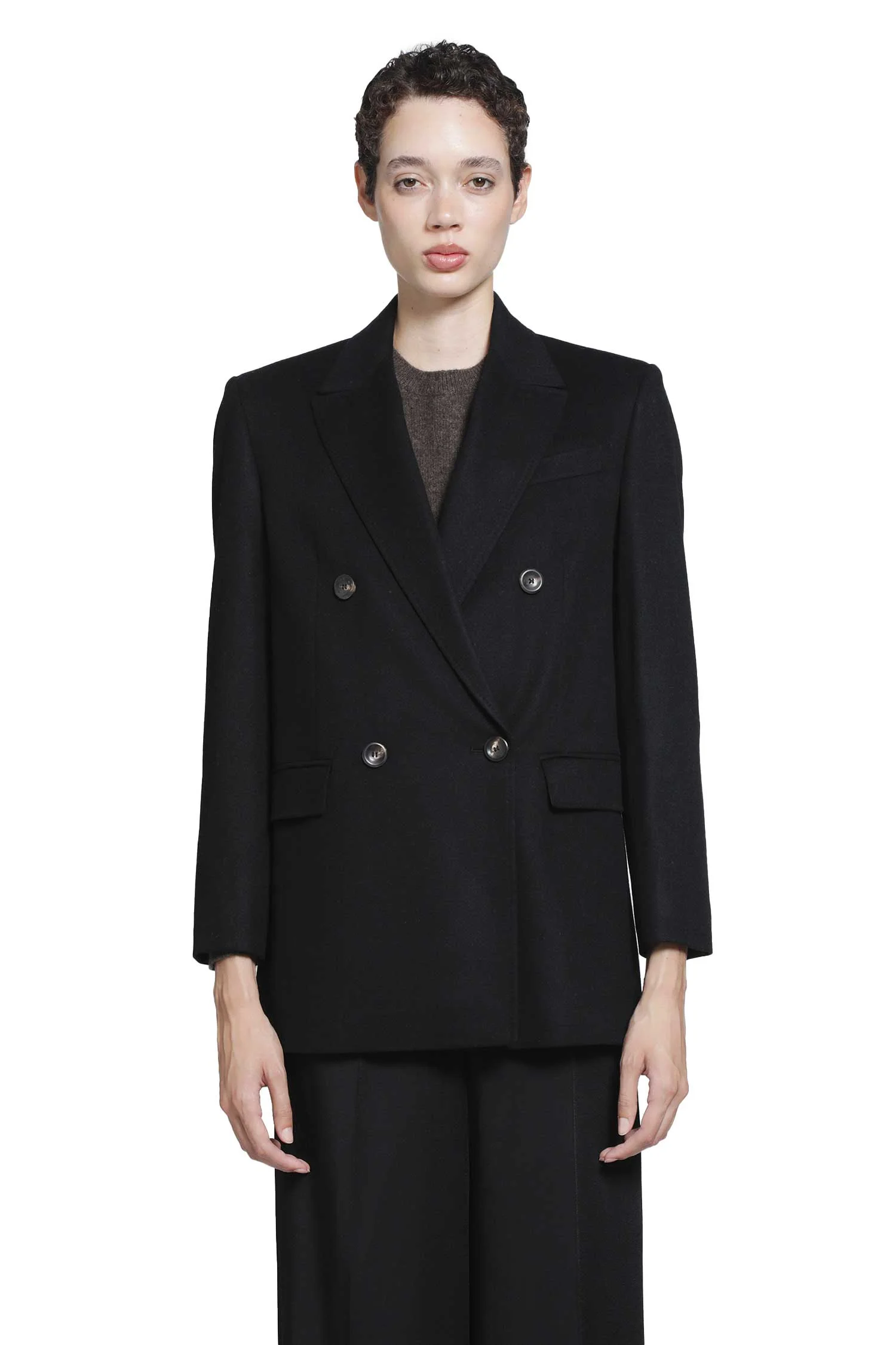 Wool Broadcloth Blazer - 1