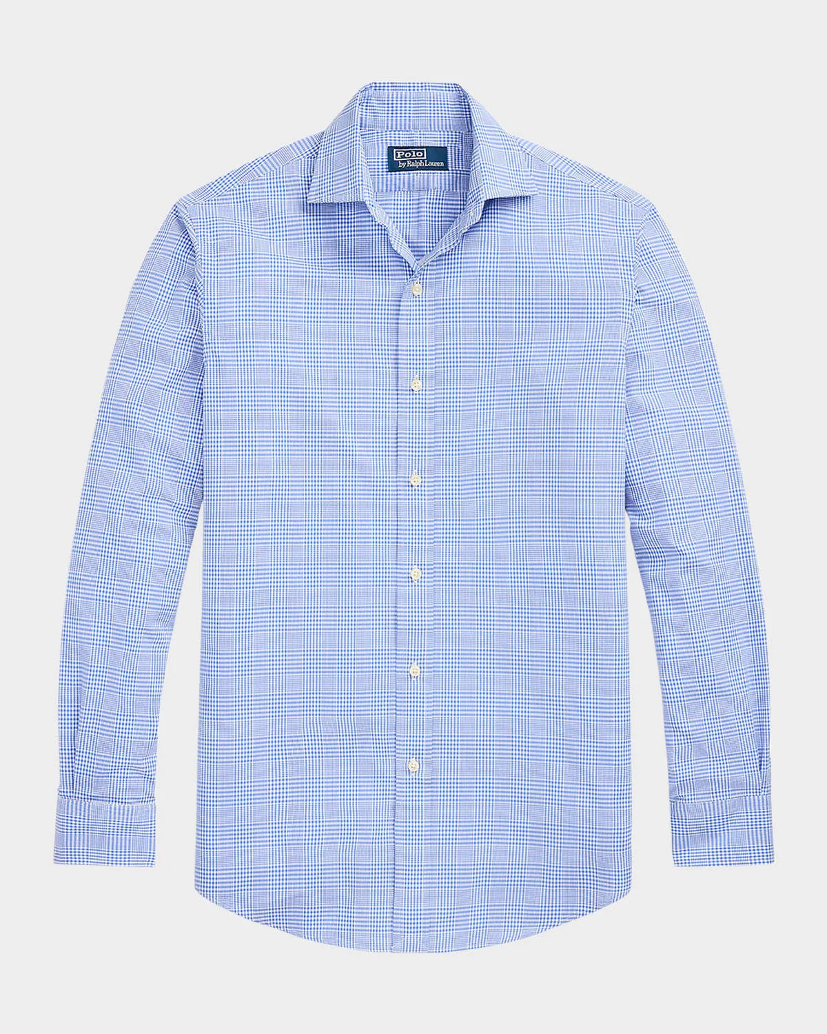 Men's Glen Plaid Poplin Sport Shirt - 1