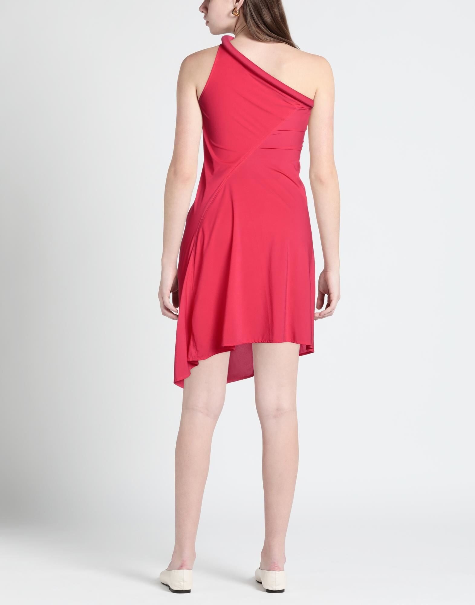 Fuchsia Women's One-shoulder Dress - 4