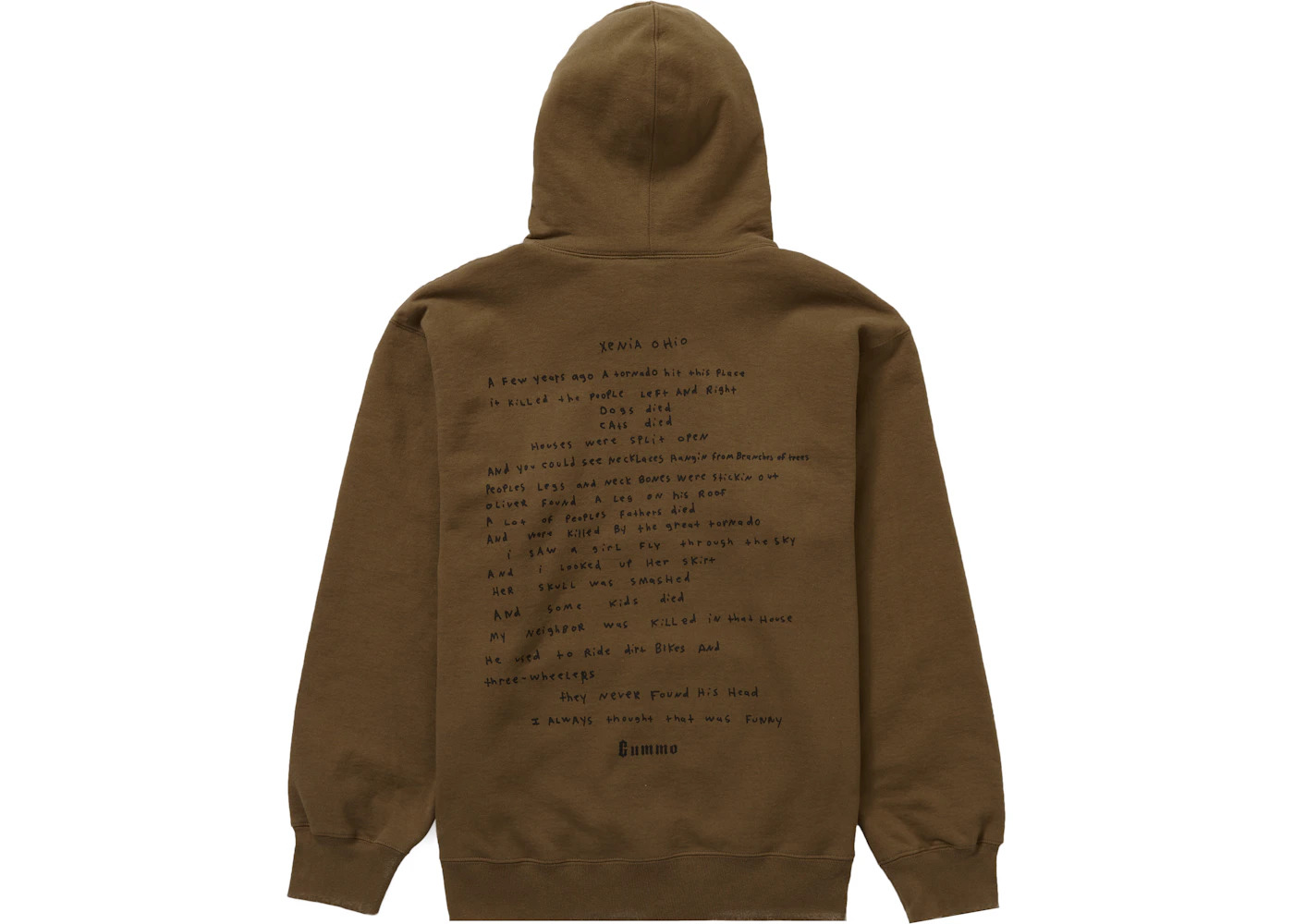 Supreme Gummo Hooded Sweatshirt Olive Brown - 2