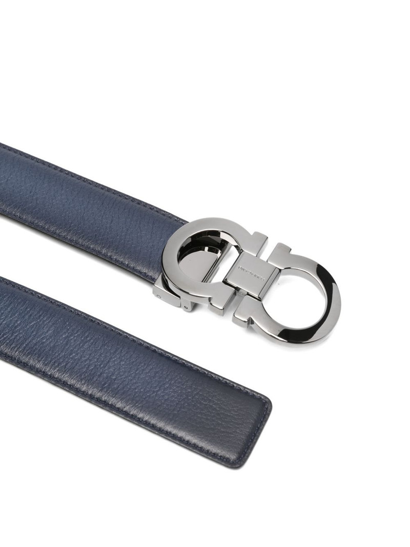 FERRAGAMO logo-buckle leather belt outlook