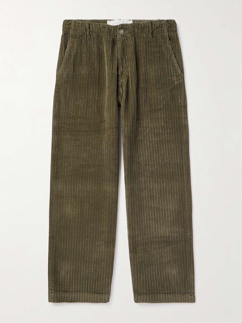 Straight-Leg Cotton-Corduroy Trousers 1