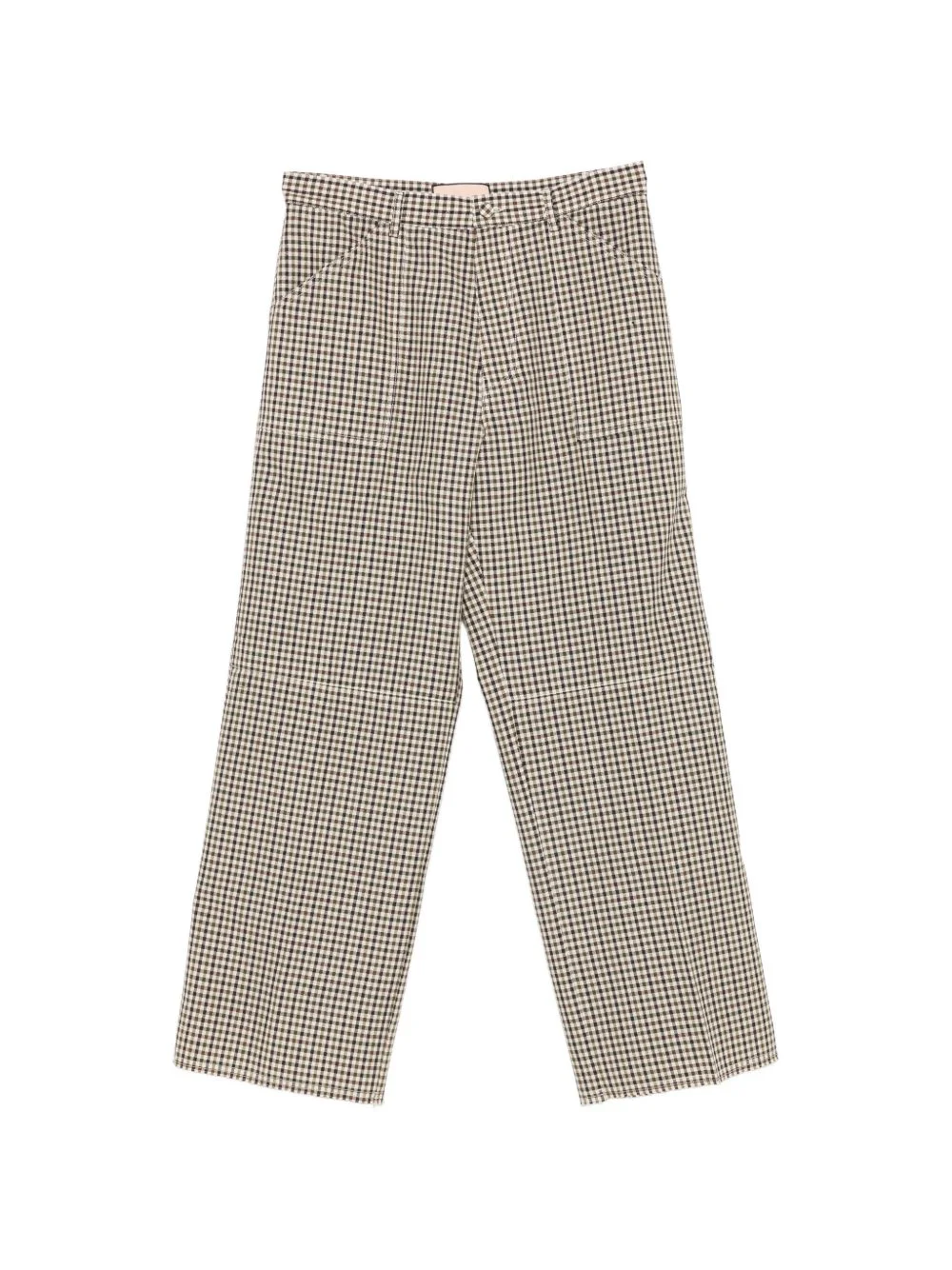check wool trousers - 1