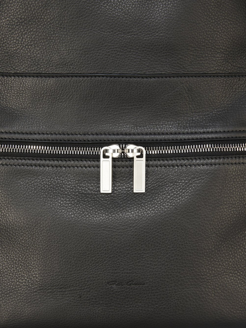 Black Porterville Leather Backpack 4