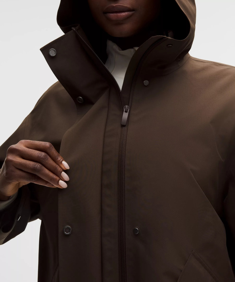 Oversized Cocoon Rain Coat 8