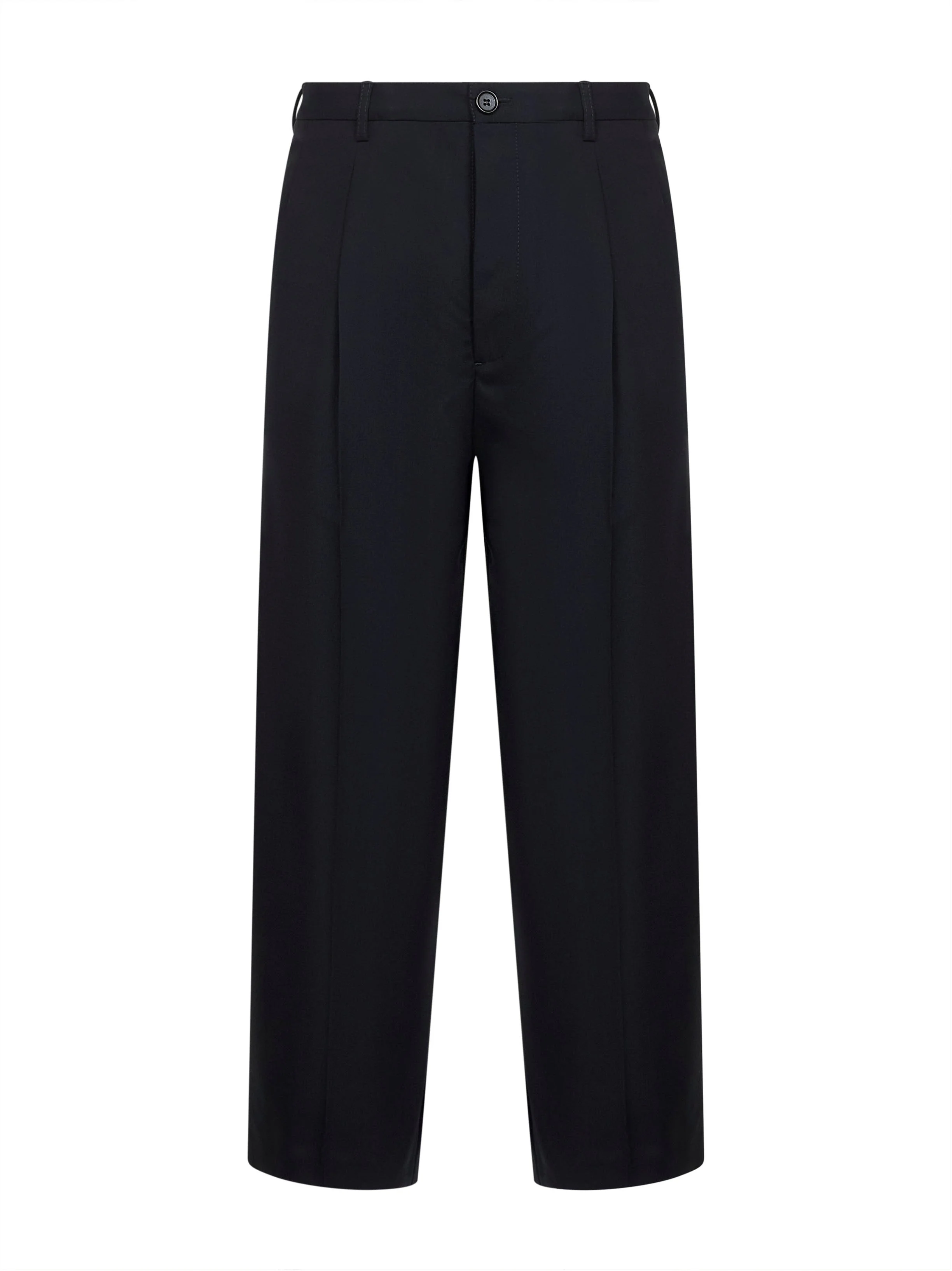 Blue tropical wool classic trousers - 1