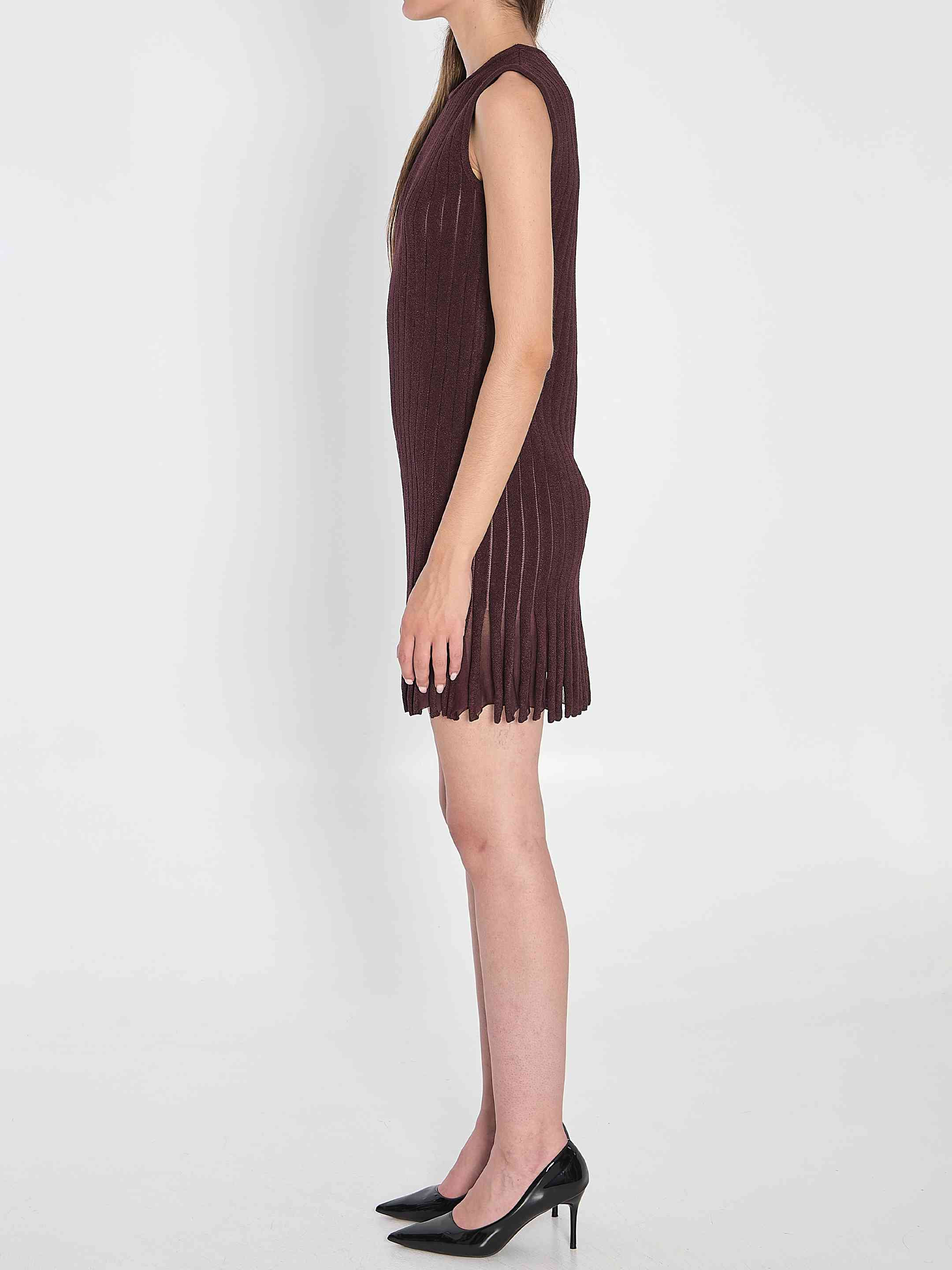 Alaia Women Striped Knit Dress - 3