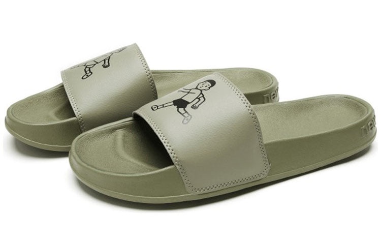 New Balance x Noritake Slippers Dark Green SMF200NO - 4