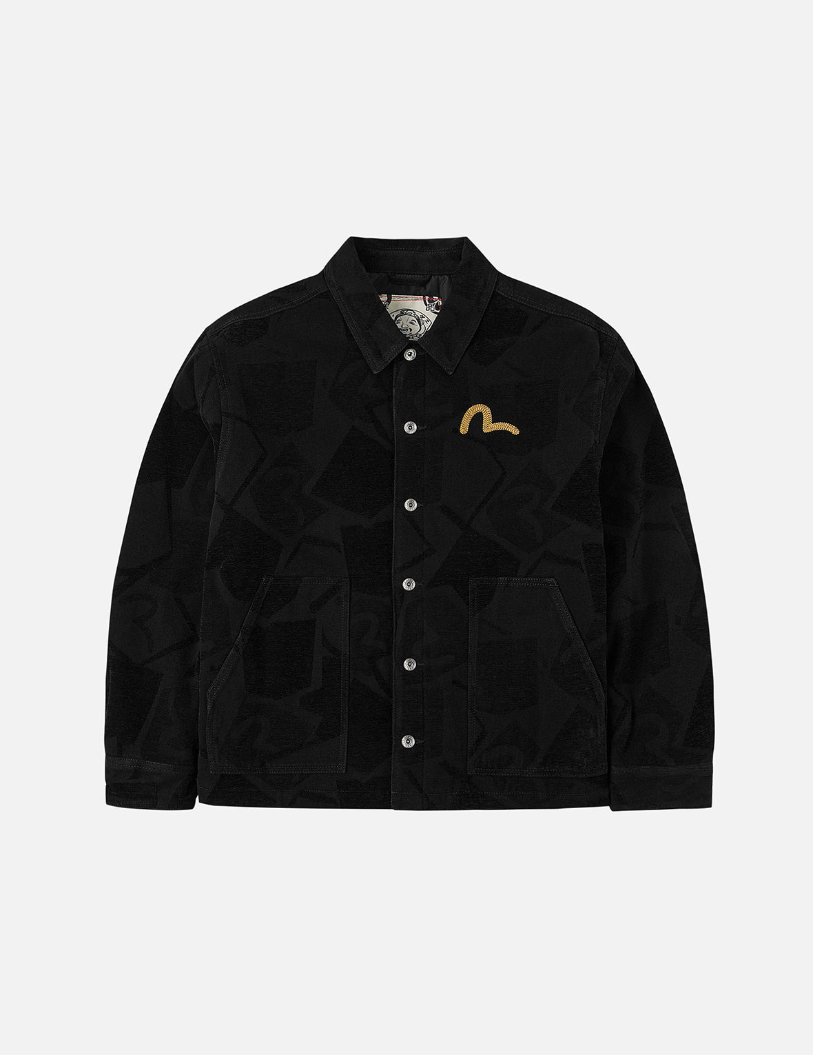 Allover Seagull Jacquard  Regular Fit Chore Jacket - 3