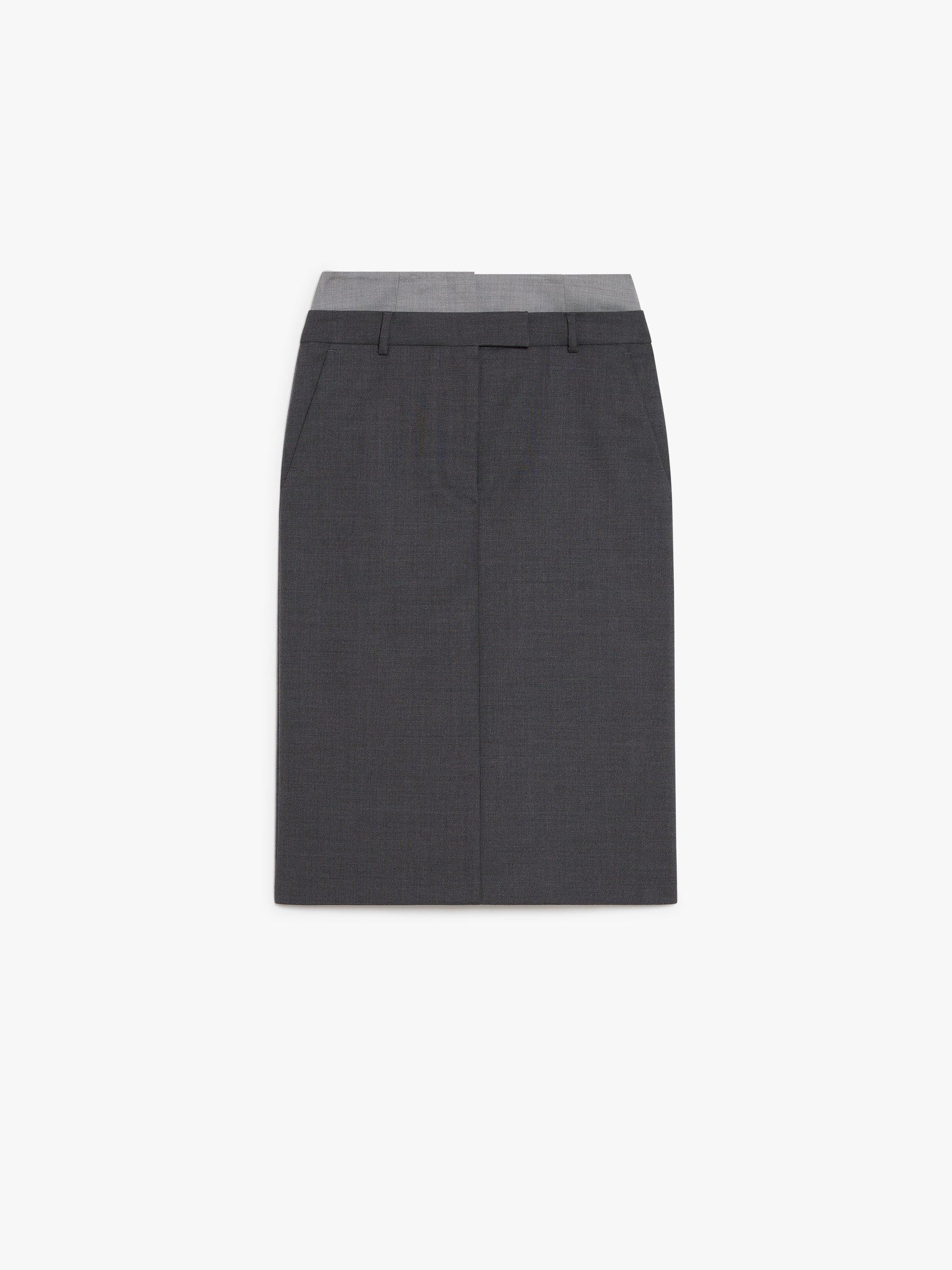 ALCESTE Stretch wool midi skirt - 1
