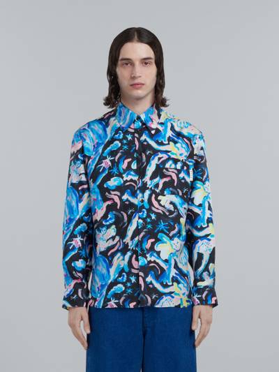 Marni SILK SHIRT WITH LUCIFERI PRINT outlook