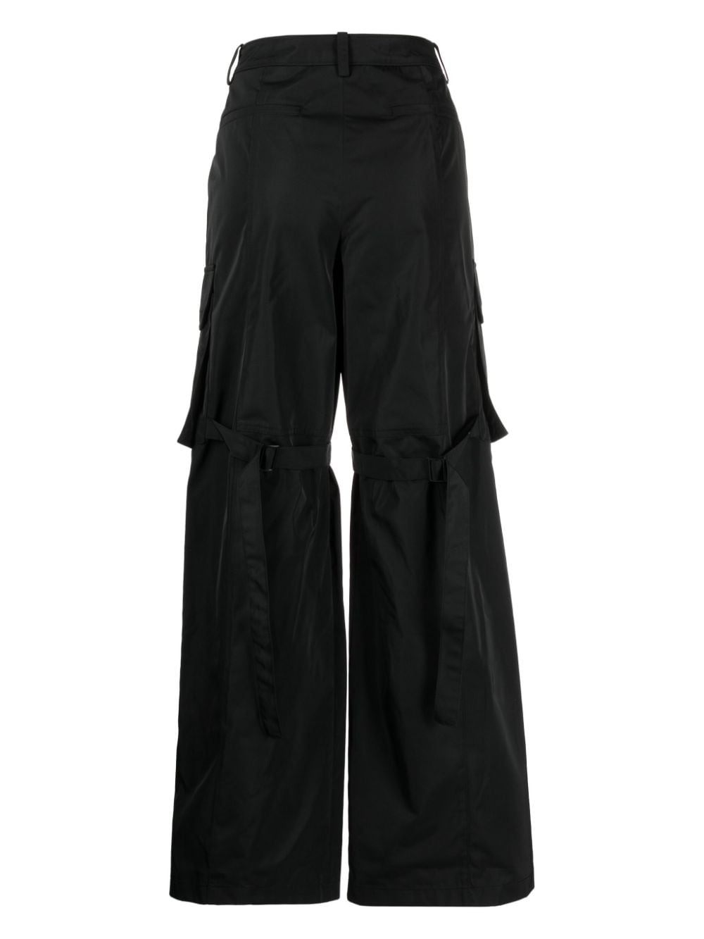 high-waisted cargo trousers - 2
