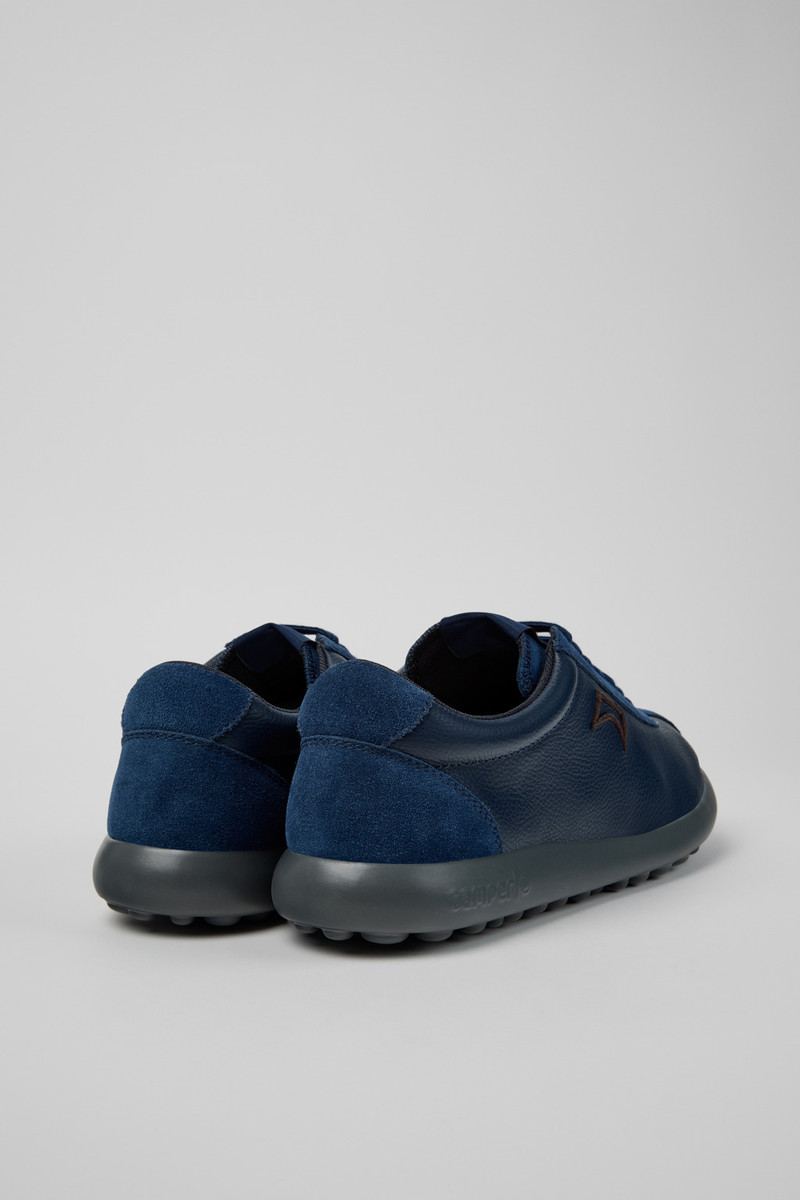 CAMPERLAB Blue Leather and Nubuck Sneakers for Men. outlook