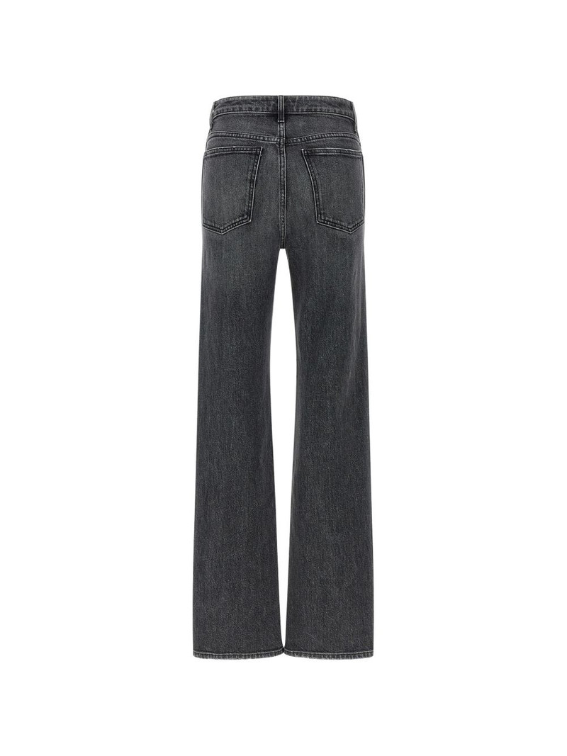 KHAITE Stonewashed straight jeans outlook