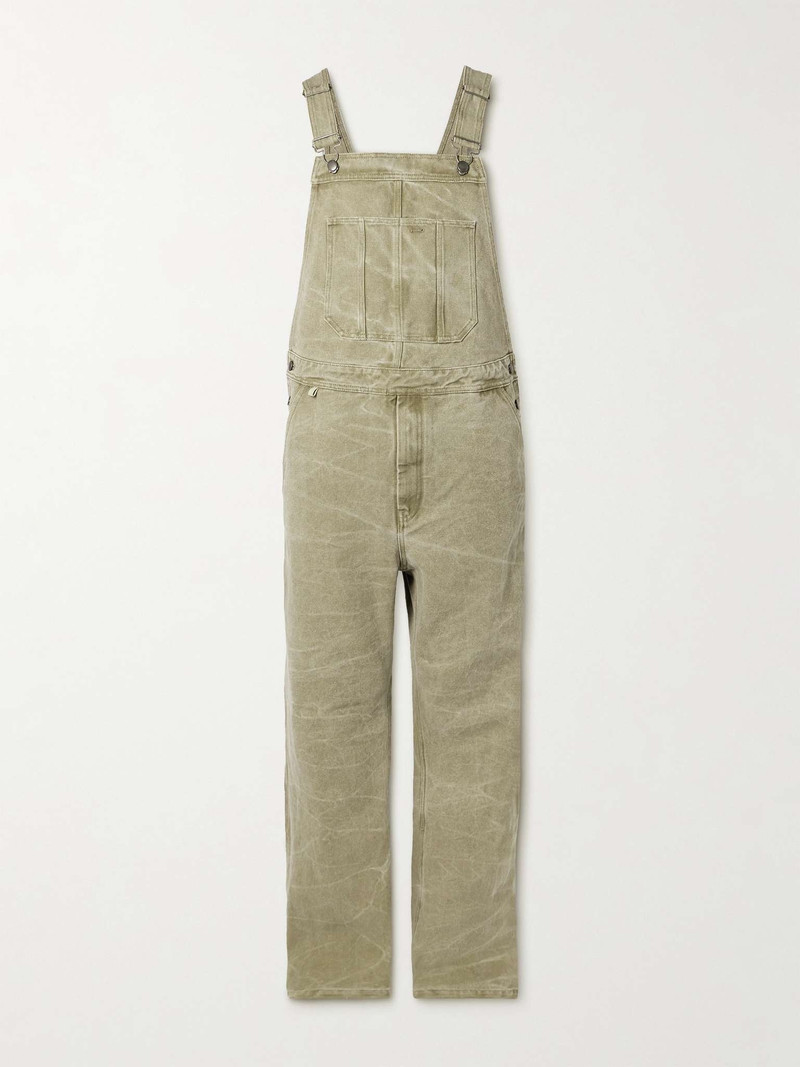 Wide-Leg Canvas Overalls 1