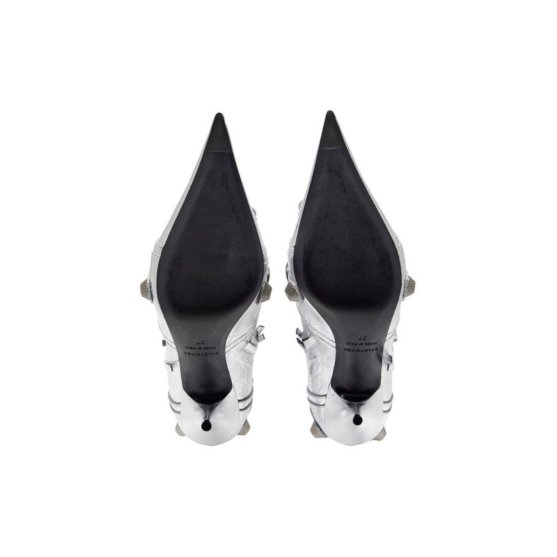 Women's Cagole 90mm Boot Metallized  in Silver 5