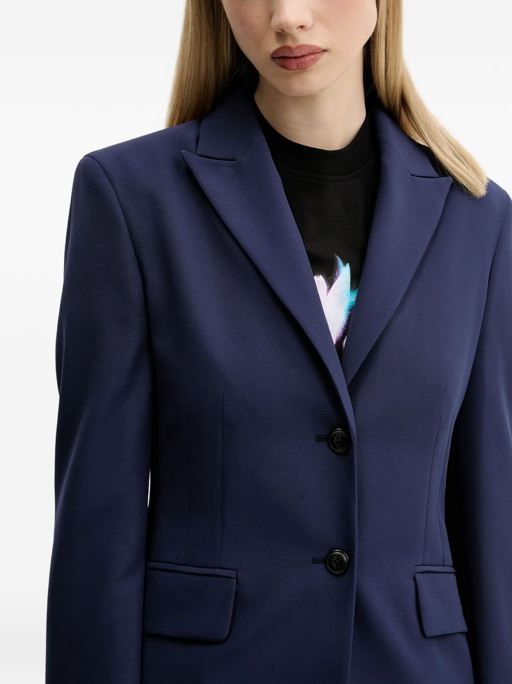single-breasted structured blazer - 4
