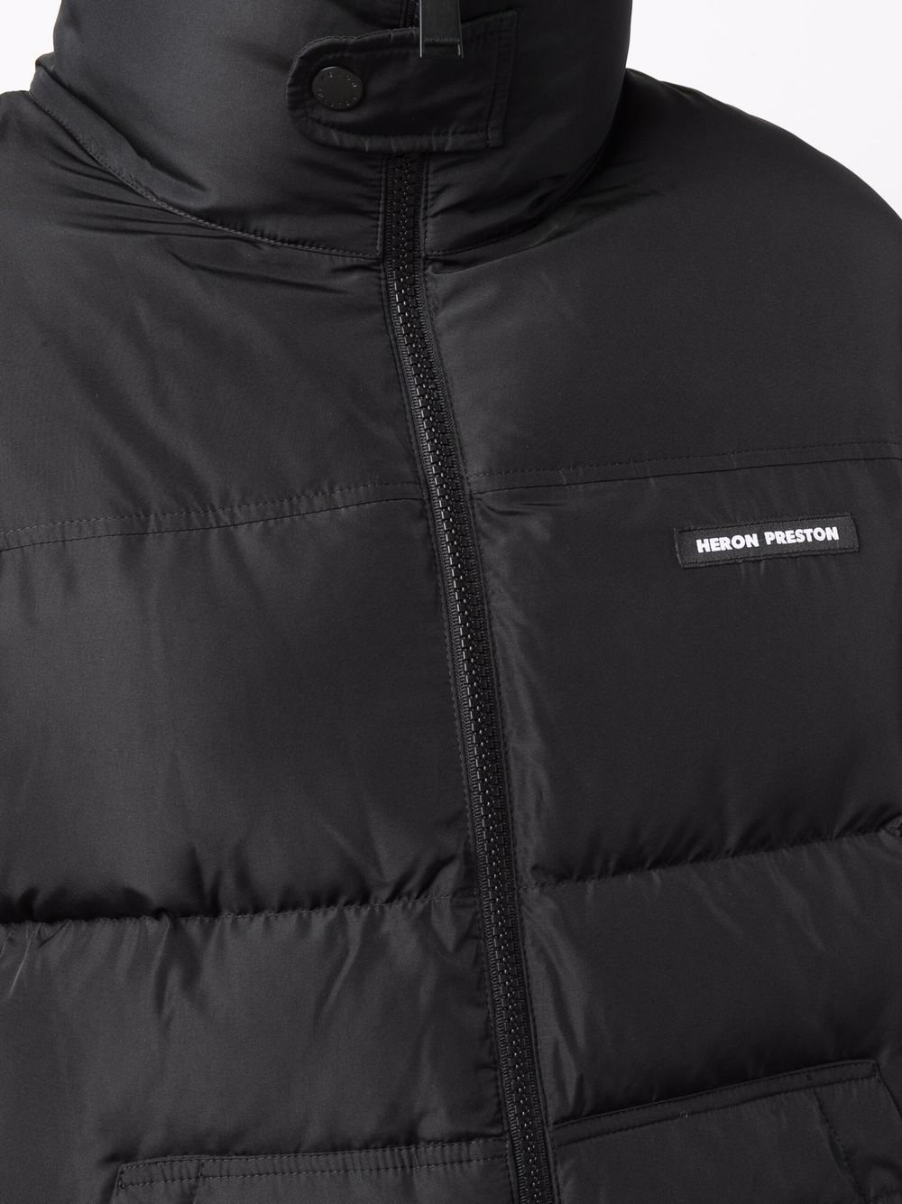 logo patch puffer jacket - 5