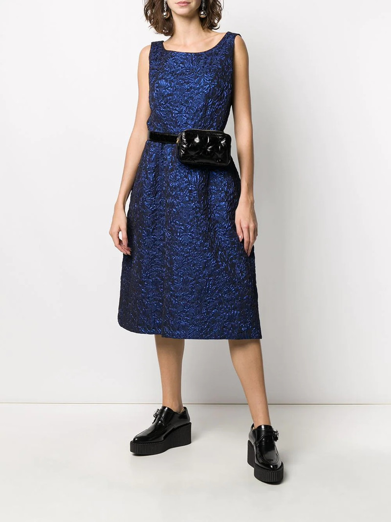 Comme Des Garçons sleeveless floral midi dress outlook