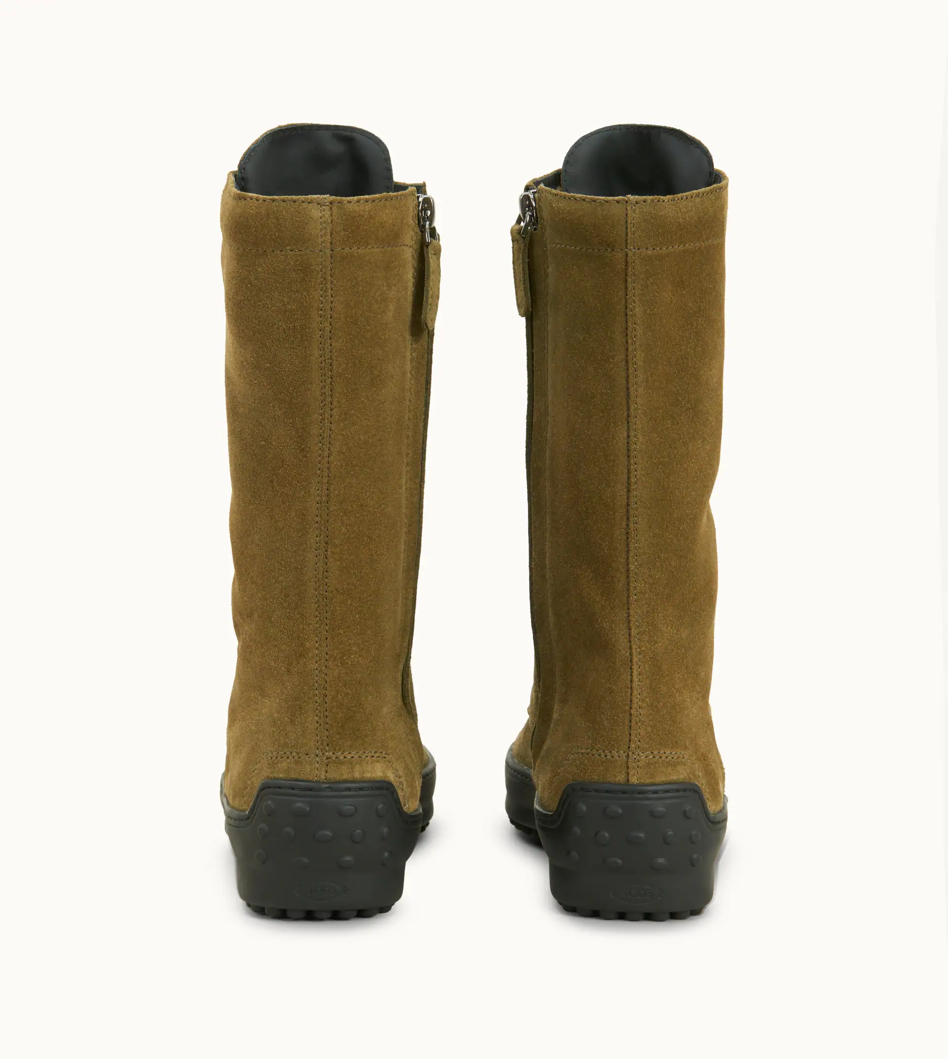WINTER GOMMINO ANKLE BOOTS IN SUEDE - GREEN - 2
