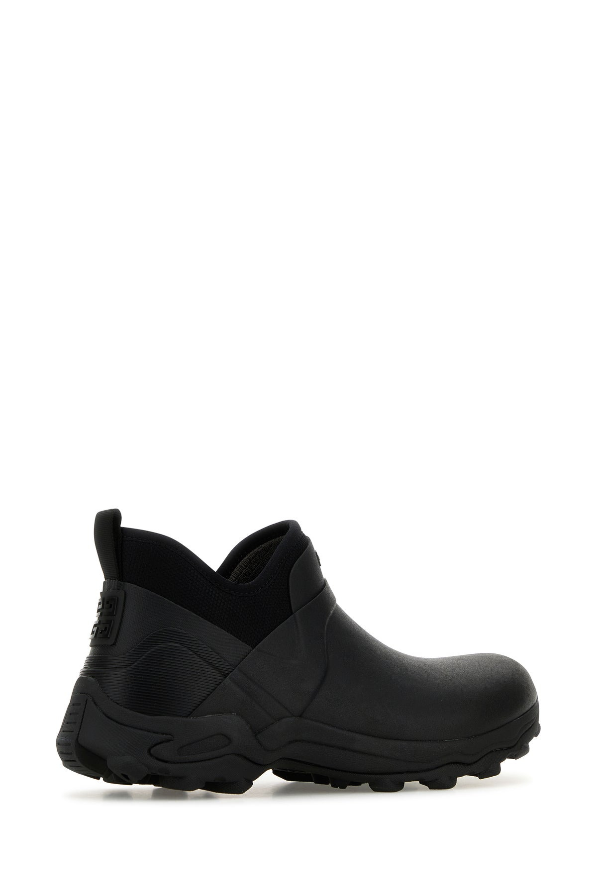 Black rubber slip ons - 3