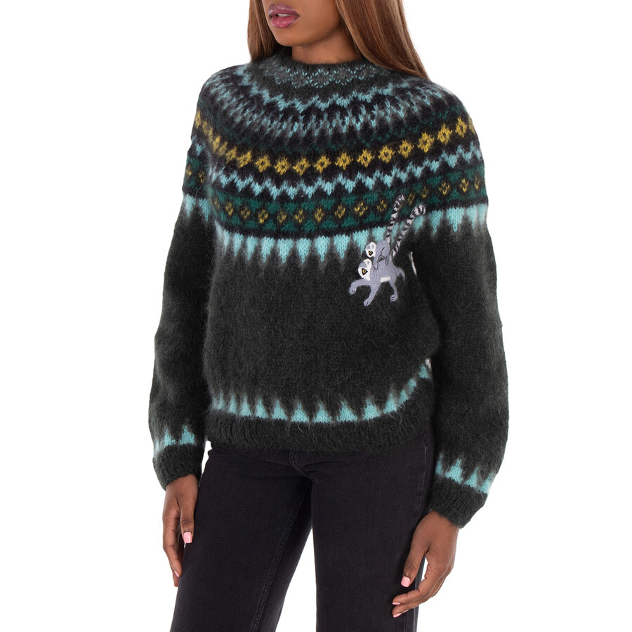 Loewe Lemur Patch Round Neck Sweater - 4